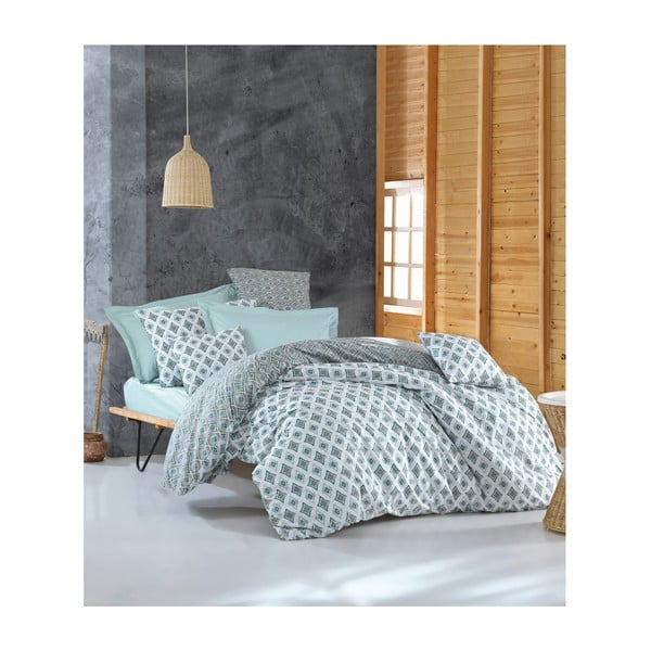 Pamučna posteljina za bračni krevet Enza, 200 x 220 cm