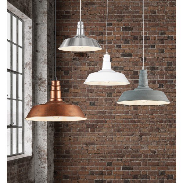 Metalna viseća svjetiljka u bakrenoj boji s metalnim sjenilom ø 36 cm Will – Reality-image-2