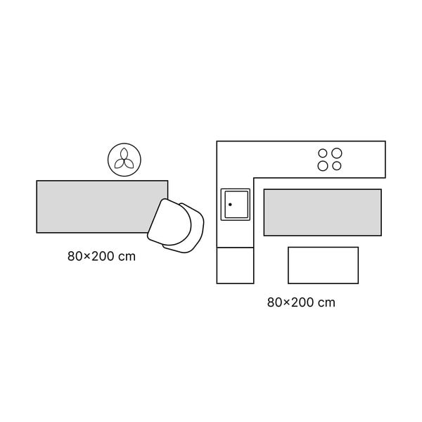 Žuta periva staza 200x80 cm - Vitaus-image-4