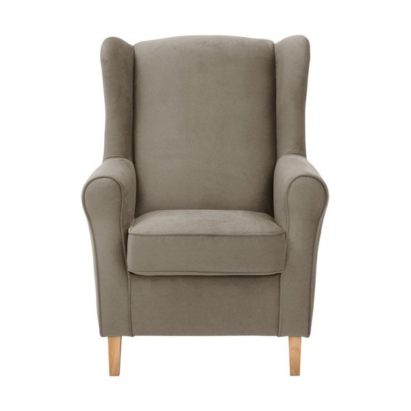 Smeđa baršunasta fotelja Max Winzer Lorris-image-2