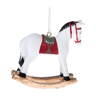 Bijeli viseći ukras u obliku konja Dakls
