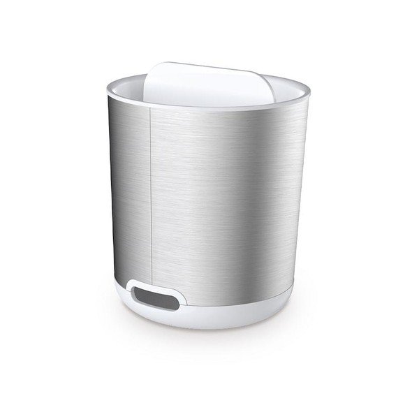 Čaša za četkice za zube od nehrđajućeg čelika u srebrnoj boji Duo Steel – Joseph Joseph-image-3