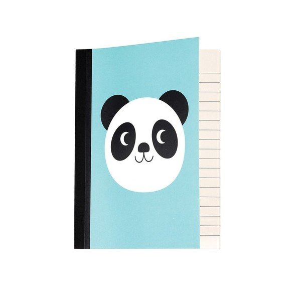 Set od 2 bilježnice s crtama s printom pande Rex London Miko The Panda-image-1