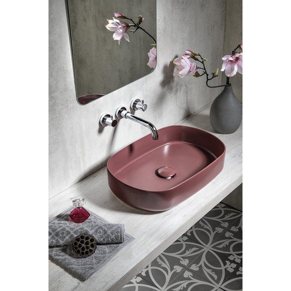 Keramički umivaonik Sapho Infinity Oval bordo, 55 x 36 cm-image-2
