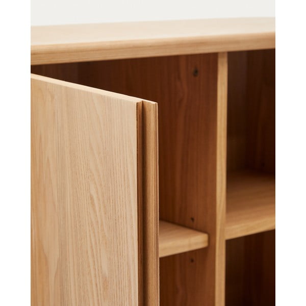 Ormarić u dekoru jasena u prirodnoj boji 100x134x40 cm Salaya – Kave Home-image-4