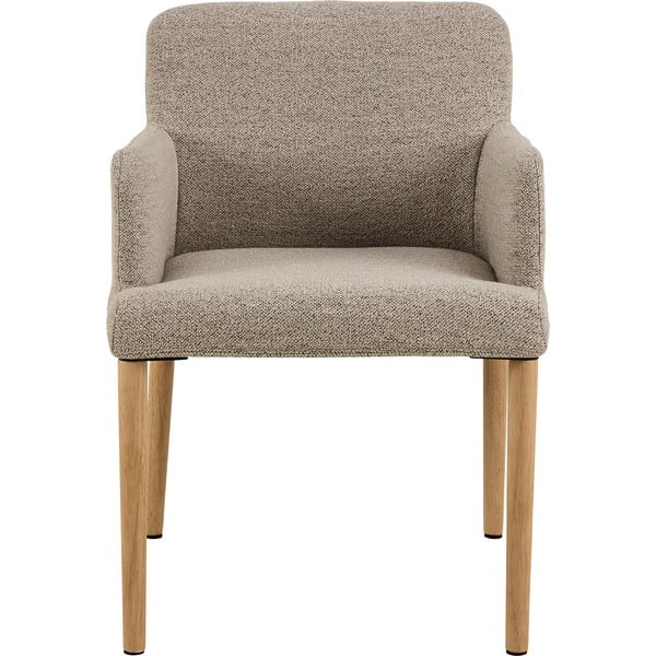 Bež podstavljena blagovaonska stolica s naslonima za ruke Zoe – Actona-image-3