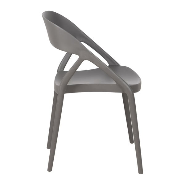 Sive plastična blagovaonske stolice u setu 2 kom – Ixia-image-4