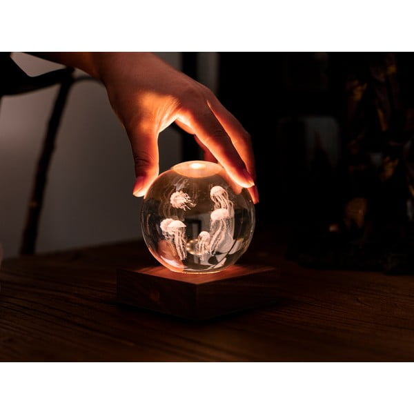 Tamno smeđi svjetlosni ukras s USB Amber – Gingko-image-4