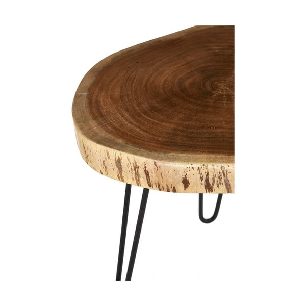 Pomoćni stol s pločom stola od bagrema 46x48 cm Nandri – Premier Housewares-image-4