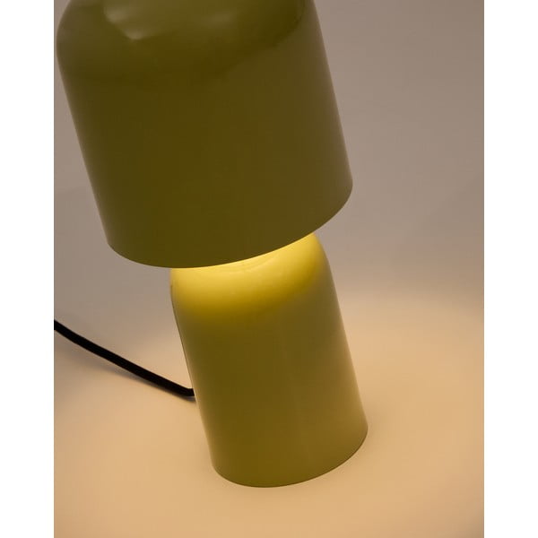 Zelena stolna lampa s metalnim sjenilom (visina 28 cm) Monze – Kave Home-image-3