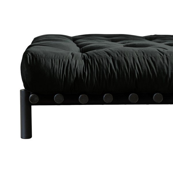 Crni okvir kreveta od bora Karup Design Pace Black, 140 x 200 cm-image-3