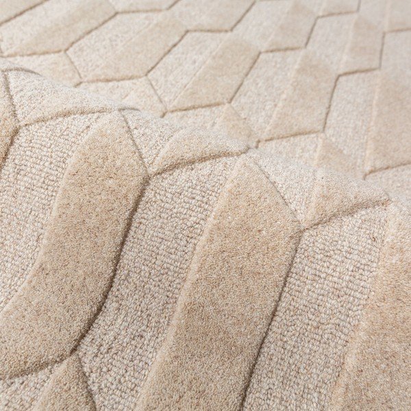 Bordo/u prirodnoj boji ručno rađena vunena staza 60x230 cm Apex Border Wool – Flair Rugs-image-2
