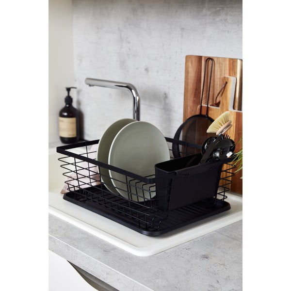 Crni ocjeđivač za posuđe Wenko Drip-image-1