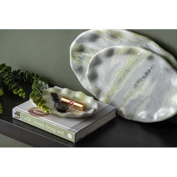 Mramoran ukrasni pladanj 25x40 cm Waved – PT LIVING-image-1