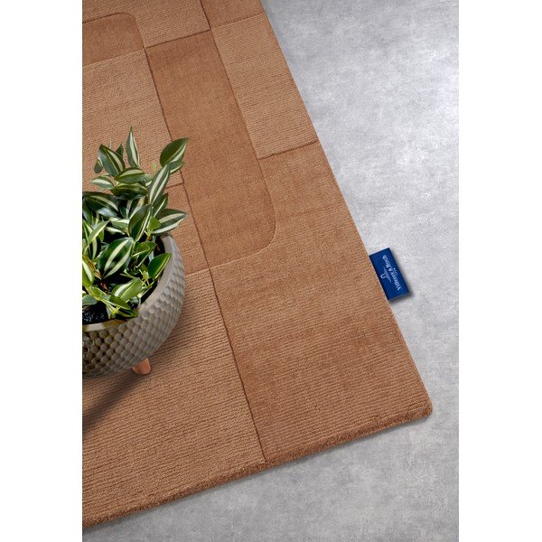 Smeđa ručno rađena vunenia staza 80x250 cm Charlotte – Villeroy&Boch-image-2