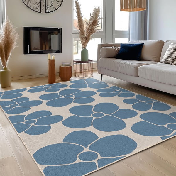 Plavi periv tepih 60x100 cm Blue Meadow – Mila Home-image-3