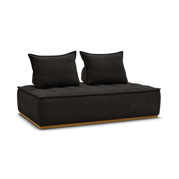 Crna sofa od šenila 175 cm Elisa – Bobochic Paris-image-3