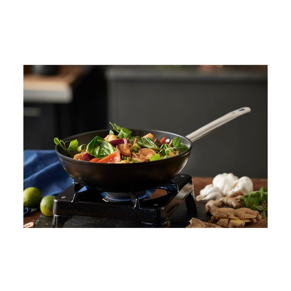 Wok aluminijska tava s neprijanjajućom površinom ø 28 cm – Holm-image-1