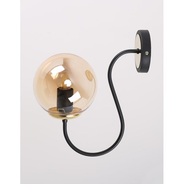 Oker žuta/crna zidna lampa ø 15 cm Oslo – Squid Lighting-image-2
