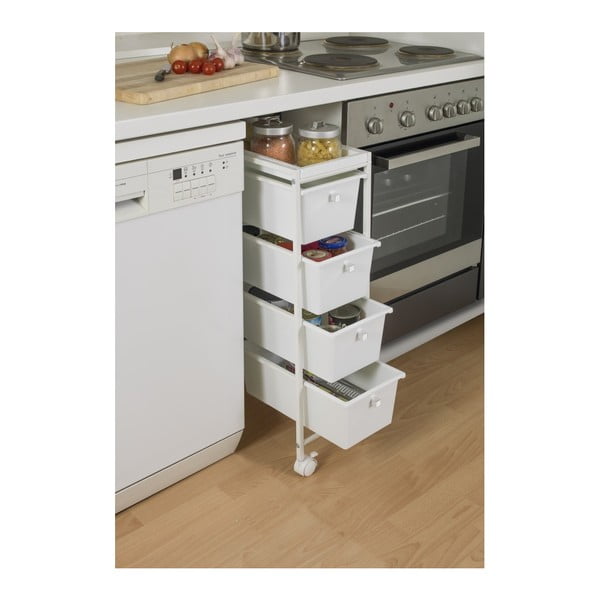 Bijela mobilna polica 22,5x76,5 cm Gala – Wenko-image-3