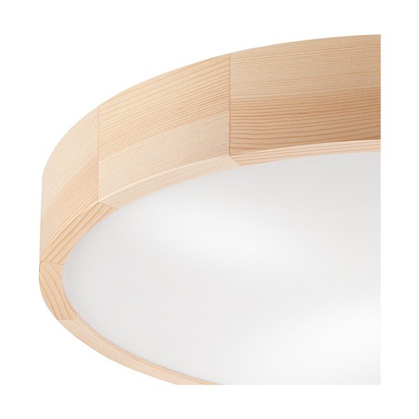 Svjetlo smeđa stropna svjetiljka sa staklenim sjenilom ø 58 cm Eveline – LAMKUR-image-3