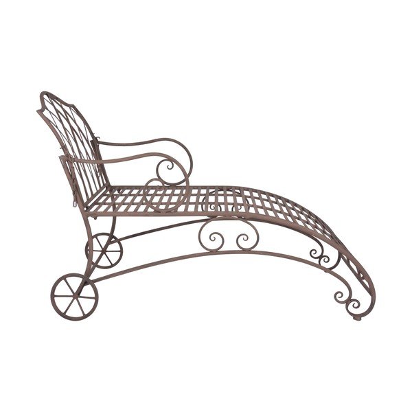 Smeđa metalna vrtna ležaljka - Esschert Design-image-2