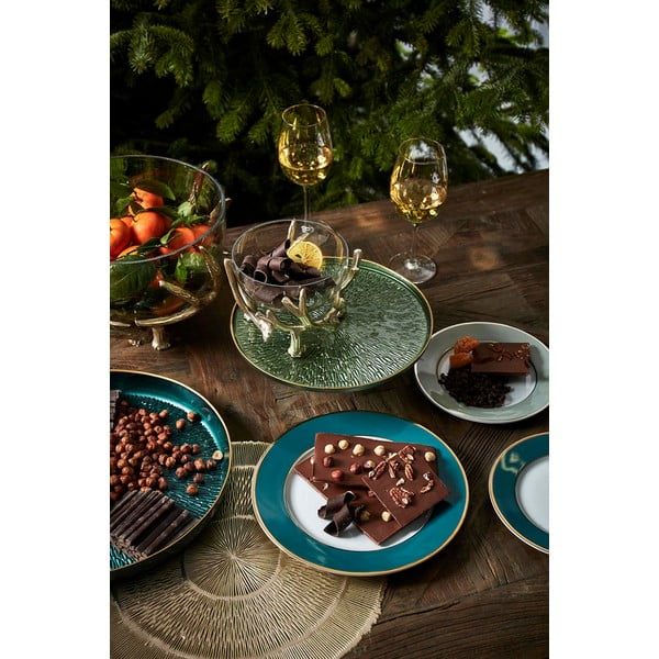 Desertni porculanski tanjur u boji petroleja ø 20,5 cm Ginger - Côté Table-image-1