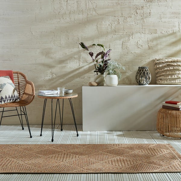 Vanjska staza u prirodnoj boji 80x230 cm Nora Diamond – Flair Rugs-image-1