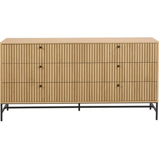 Komoda u dekoru hrasta u prirodnoj boji 158x80x40 cm Albany  – Actona