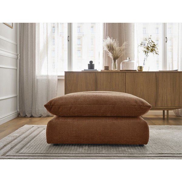 Narančasti tabure od šenila Neil – Bobochic Paris-image-4