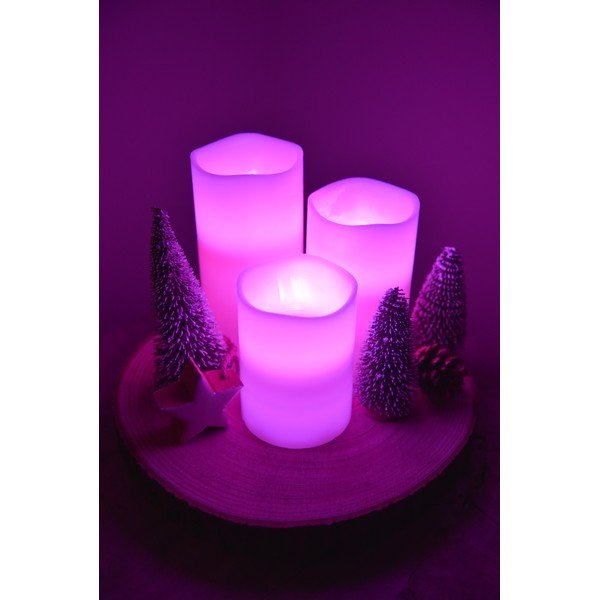 LED svijeće u setu 3 kom (visina 10 cm) – Hilight-image-4