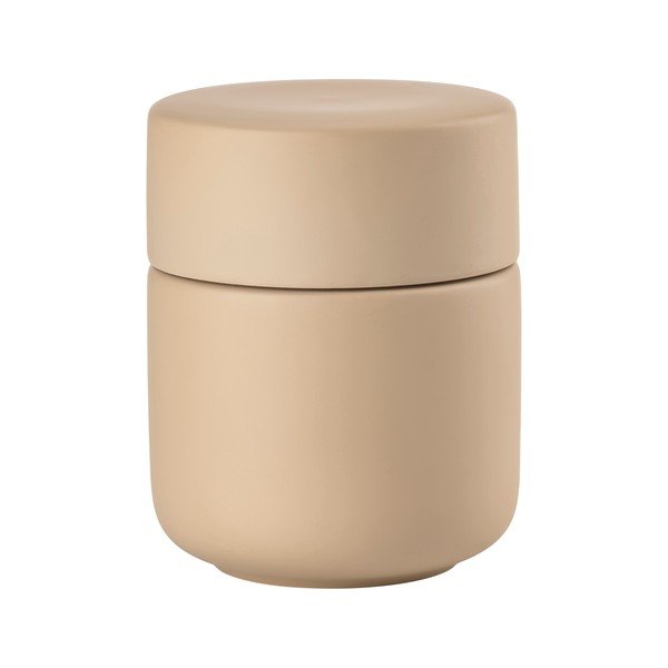 Bež kupaonski organizator za pamučne vatice od kamenine Ume – Zone