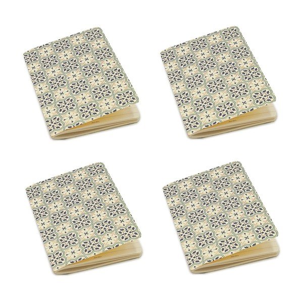 A6 bilježnice u setu 192 stranica 4 kom Quadrilobe – Kartos-image-1