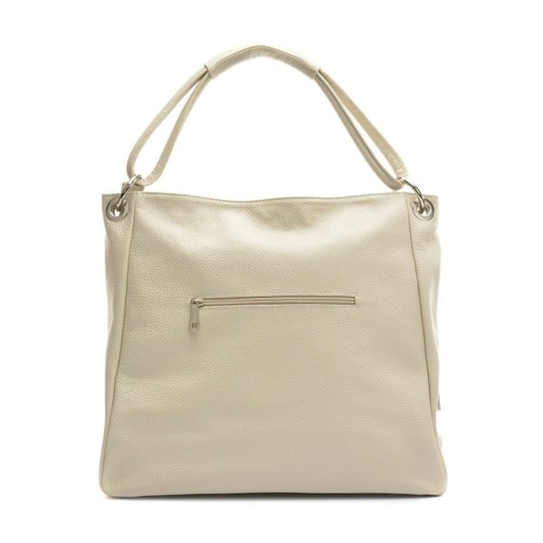 Kožna torba u bež boji Anne Luchini Srumla-image-4