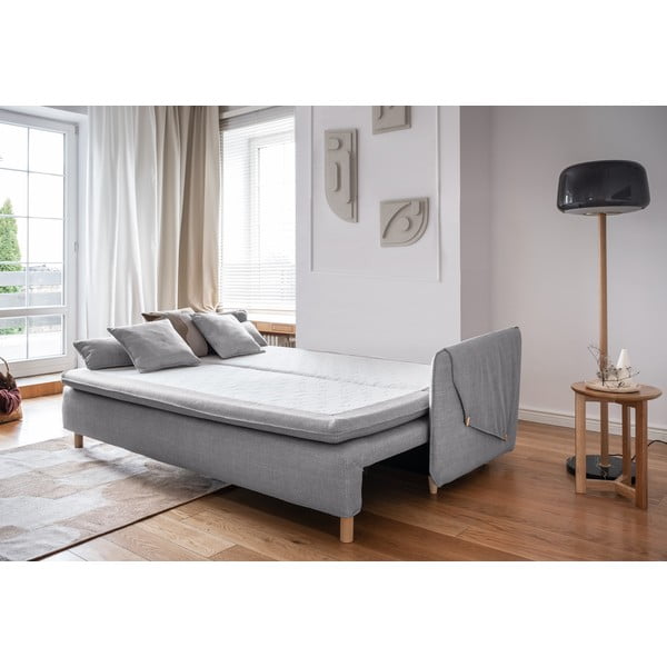 Svijetlo siva sklopiva sofa 207 cm Simon – Miuform-image-4