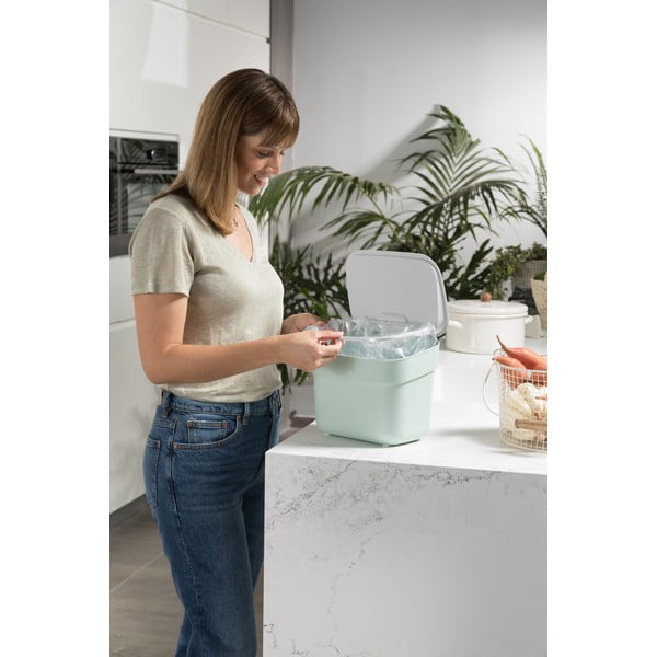 Svijetlo plava kanta za bio otpad 5 l Ready To Collect – Curver-image-1