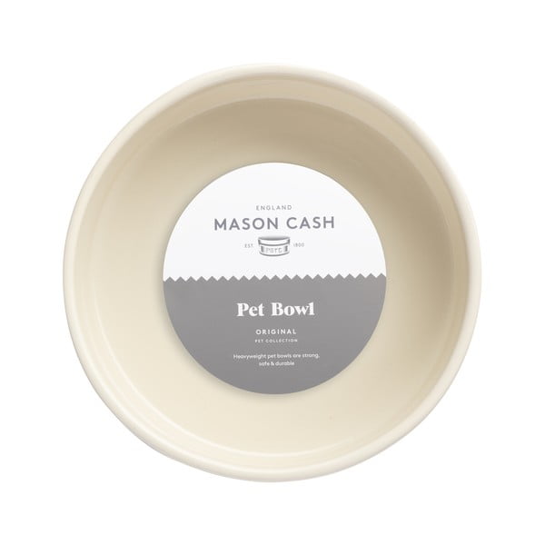 Krem bijela zdjela za psa Mason Cash, ø 20 cm-image-1