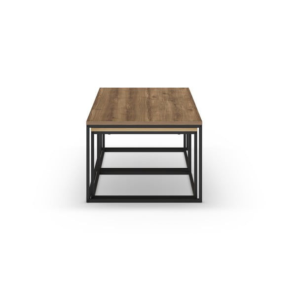 Stolići za kavu u setu 3 kom u prirodnoj boji 60x110 cm Camelia – Marckeric-image-3