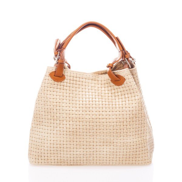 Krem kožnu torbu Federico Bass Hydr-image-1