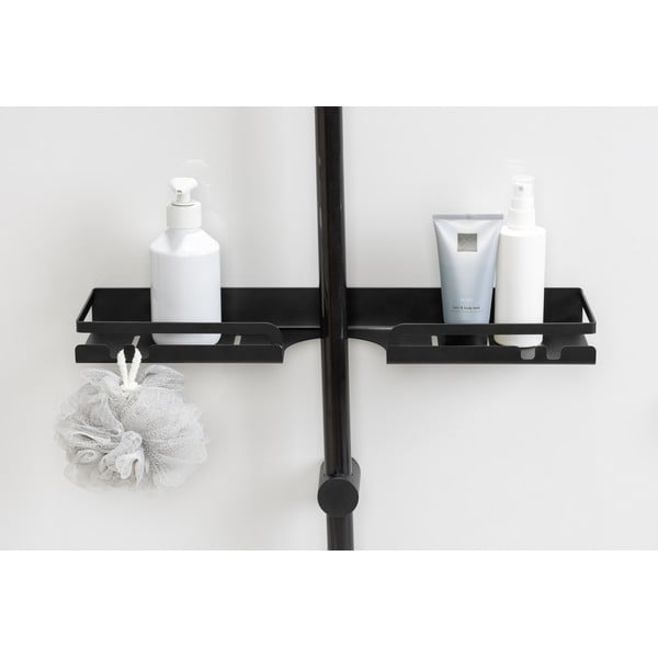 Crna samodržeća kupaonska polica od nehrđajućeg čelika Altarella - Wenko-image-2