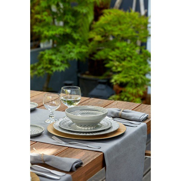 Siva zdjela od kamenine Costa Nova Cristal, ⌀ 18 cm-image-2