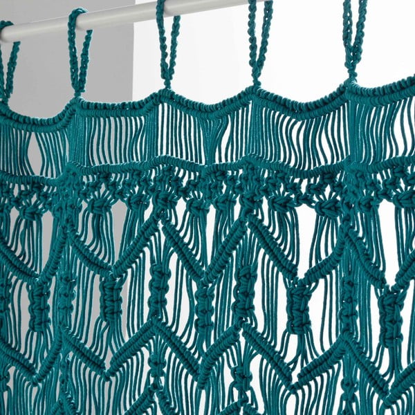 Plava zavjesa za vrata 90x200 cm Macarena – douceur d'intérieur-image-1