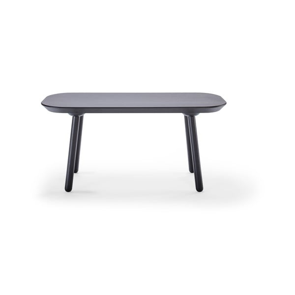 Crna klupa od jasenovog drva EMKO Naïve širina 100 cm-image-1