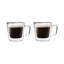 Staklene šalice u setu 2 kom za espresso/s dvostrukom stijenkom 80 ml Diva – Vialli Design