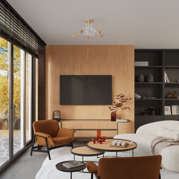 Stropna svjetiljka u prirodnoj boji 15x61 cm Tumber – Sollux-image-4