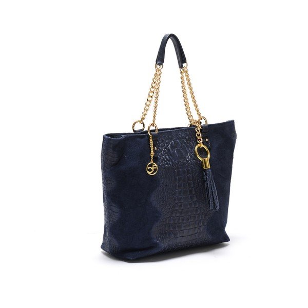 Kožna torbica Carla Ferreri 863 Blu Scuro-image-1
