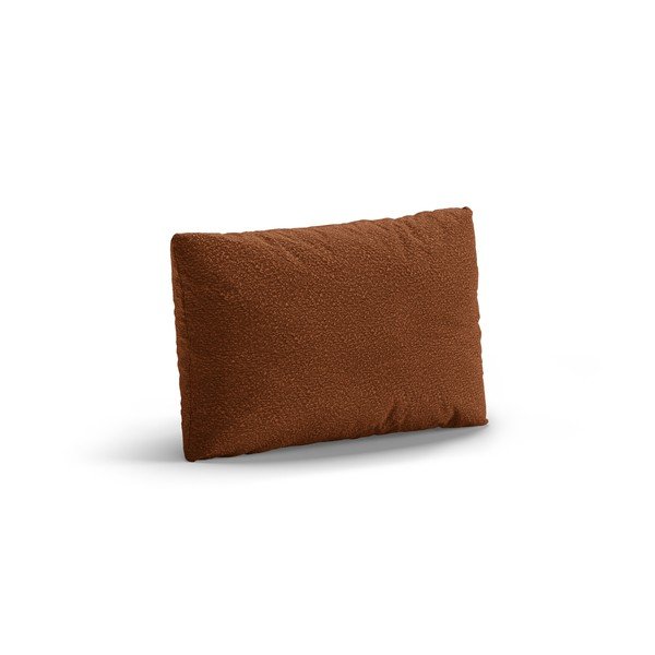 Ukrasni jastuk za sjedeću garnituru od bouclé tkanine boje terakote Poppy – Micadoni -image-1