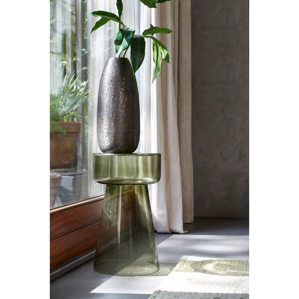 Stakleni okrugao pomoćni stol ø 30 cm Dakwa – Light & Living-image-4