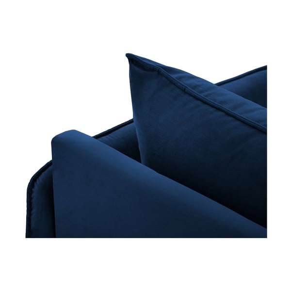 Plava baršunasta ležaljka (desni kut) Vienna - Cosmopolitan Design-image-4