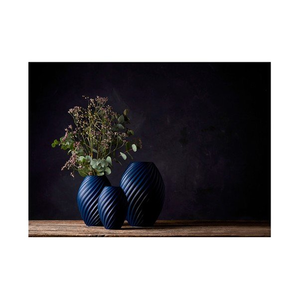 Plava porculanska vaza Morsø River, visina 26 cm-image-2